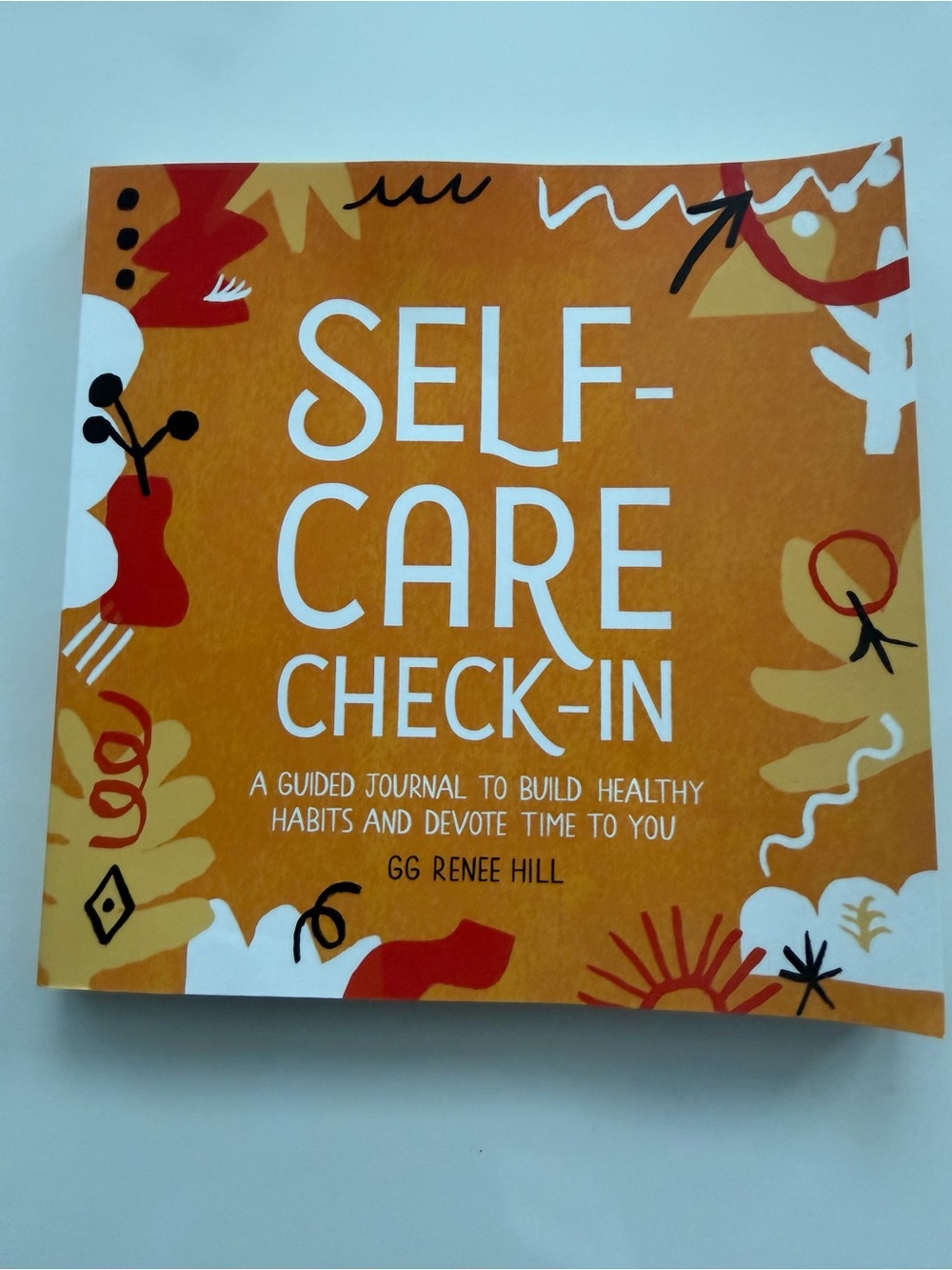 Self-Care Check-In Guided Journal - Orange